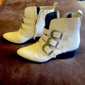 Steve Madden White Boots